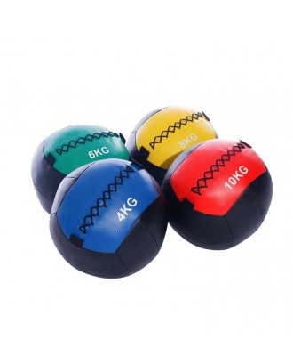 Durable PU Leather Soft Cheap Fitness Ball Strength Training Core  Soft Medicine Wall Ball Fitness Weight Ball