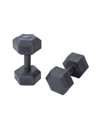 hot selling new hexagonal dumbbell set men football heavy household fitness equipment plastic dumbbell