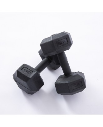 hot selling new hexagonal dumbbell set men football heavy household fitness equipment plastic dumbbell