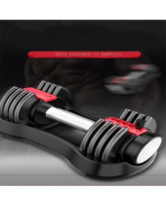 Wholesale Adjustable Dumbbell Fitness Neoprene Hex Rubber Coated Dumbbell Set For Strength Training Equipment