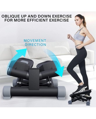 Factory wholesale Amazon Hot Sale Aerobic Exercise Stepper Foldable Adjustable Mini Cross Stepper With Resistance Band