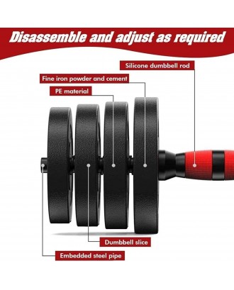 adjustable dumbbell 2 In 1 Dumbbell Barbell Set 10 Kg 15 Kg 20 Kg 30 Kg 40 Kg With Handle And Connector