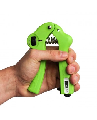 Adjustable Hand Grip Strengthener Hand Exerciser Workout Finger Exercise Strength Trainer Non-Slip Handles Automatic Counting