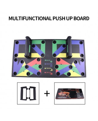 Multifunctional Portable 14 In 1 Super Push Up Bar Bracket Muscle Training Push Up Board For Fitness Equipment