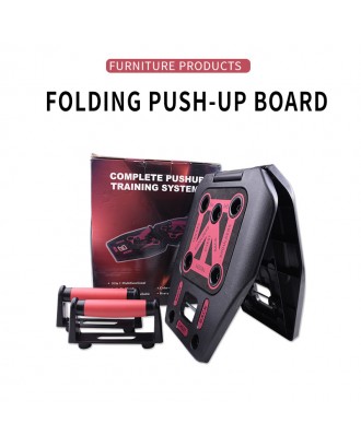 Adult Fitness Foldable Pushup Board Chest Training Multifunction Portable14 In 1 Push Up Board