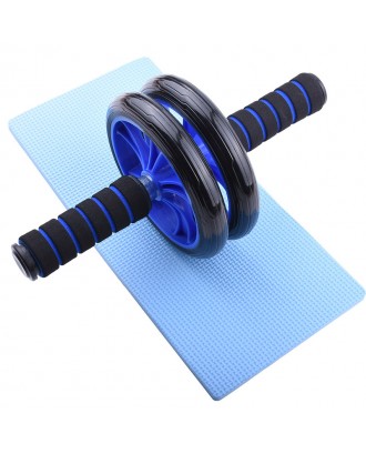 Popular Dual Ab Wheel Roller With Resistant Bands Rueda Abdominal Abdominal Trainer Wheel